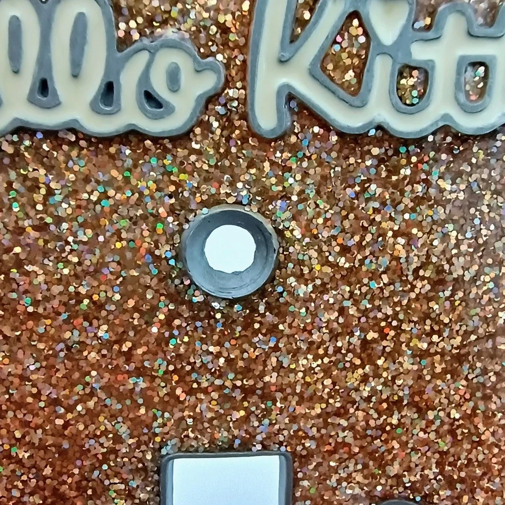 Vintage Hello Kitty Glitter Light Switch Plate Cover Y2K Sanrio 3D Resin Bling